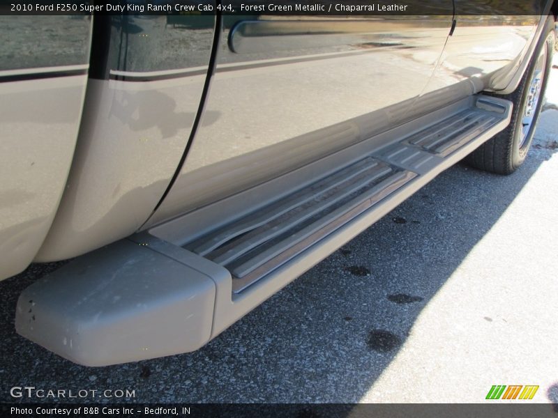 Forest Green Metallic / Chaparral Leather 2010 Ford F250 Super Duty King Ranch Crew Cab 4x4