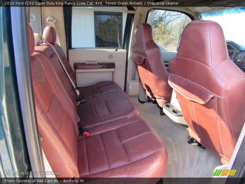 Forest Green Metallic / Chaparral Leather 2010 Ford F250 Super Duty King Ranch Crew Cab 4x4