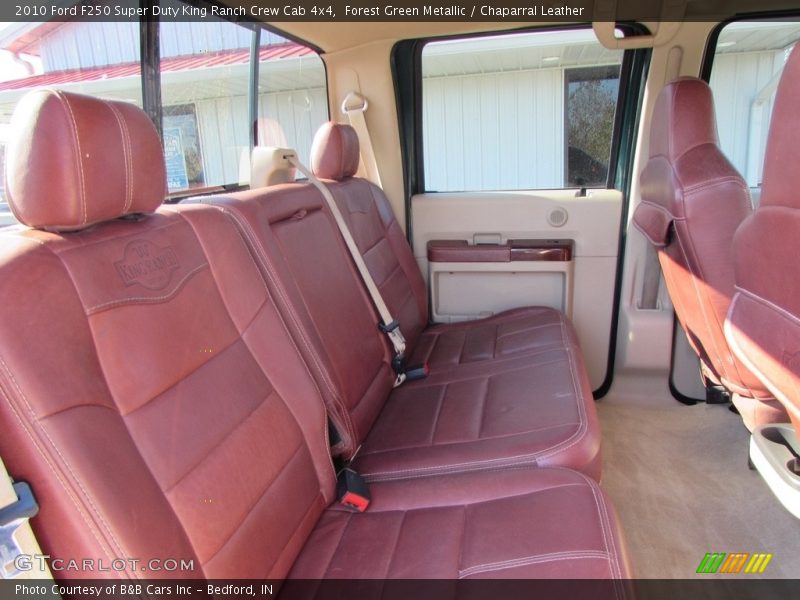 Forest Green Metallic / Chaparral Leather 2010 Ford F250 Super Duty King Ranch Crew Cab 4x4
