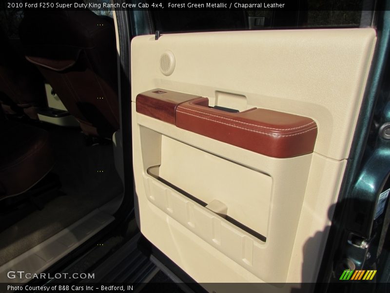 Forest Green Metallic / Chaparral Leather 2010 Ford F250 Super Duty King Ranch Crew Cab 4x4