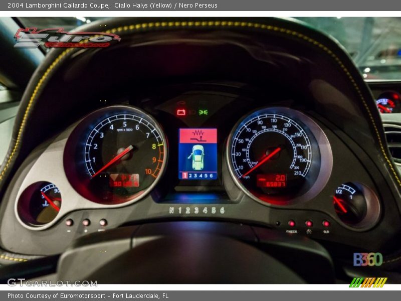 Giallo Halys (Yellow) / Nero Perseus 2004 Lamborghini Gallardo Coupe