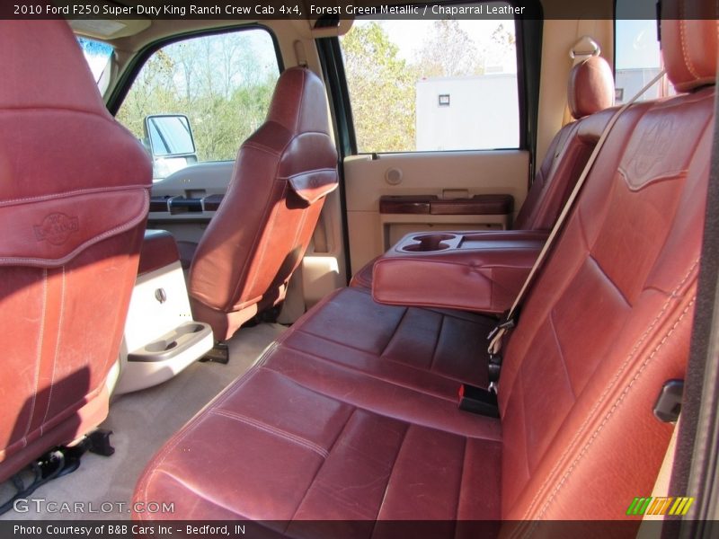 Forest Green Metallic / Chaparral Leather 2010 Ford F250 Super Duty King Ranch Crew Cab 4x4