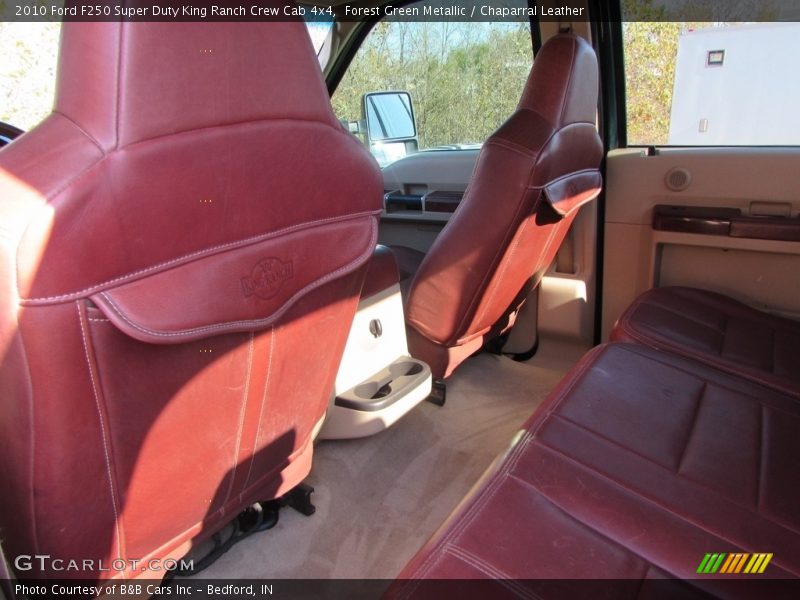 Forest Green Metallic / Chaparral Leather 2010 Ford F250 Super Duty King Ranch Crew Cab 4x4