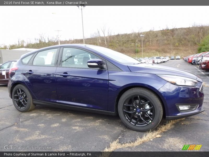 Kona Blue / Charcoal Black 2016 Ford Focus SE Hatch
