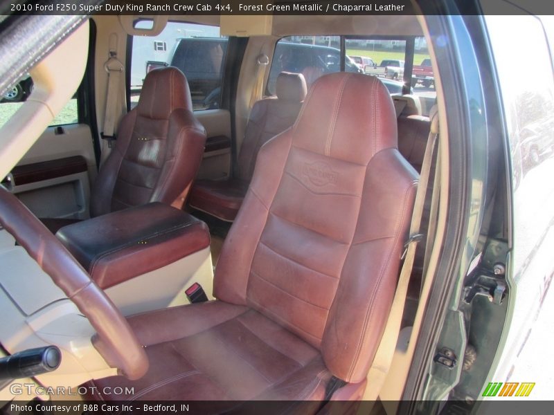 Forest Green Metallic / Chaparral Leather 2010 Ford F250 Super Duty King Ranch Crew Cab 4x4