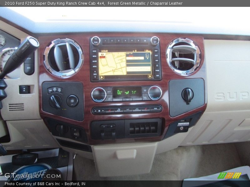 Forest Green Metallic / Chaparral Leather 2010 Ford F250 Super Duty King Ranch Crew Cab 4x4