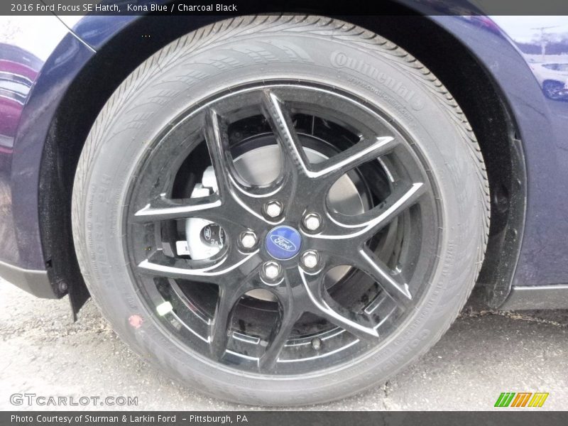 Kona Blue / Charcoal Black 2016 Ford Focus SE Hatch