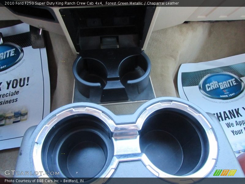 Forest Green Metallic / Chaparral Leather 2010 Ford F250 Super Duty King Ranch Crew Cab 4x4