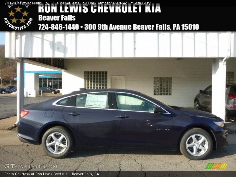 Blue Velvet Metallic / Dark Atmosphere/Medium Ash Gray 2017 Chevrolet Malibu LS