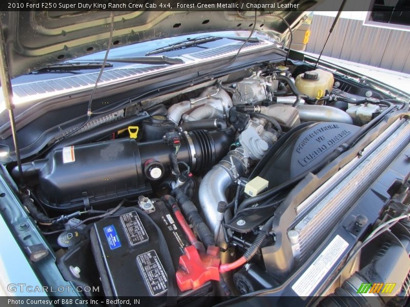 Forest Green Metallic / Chaparral Leather 2010 Ford F250 Super Duty King Ranch Crew Cab 4x4
