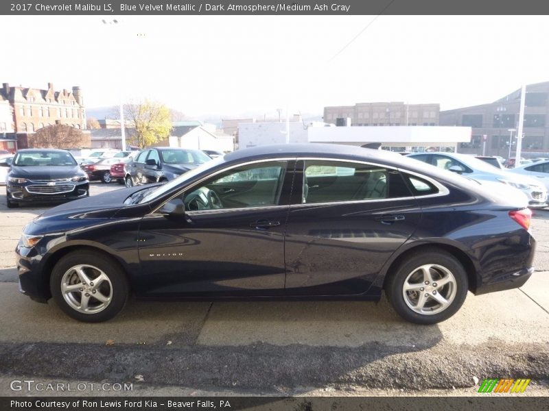 Blue Velvet Metallic / Dark Atmosphere/Medium Ash Gray 2017 Chevrolet Malibu LS