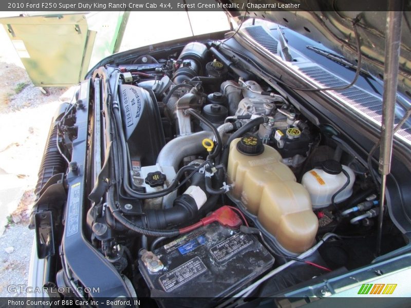 Forest Green Metallic / Chaparral Leather 2010 Ford F250 Super Duty King Ranch Crew Cab 4x4