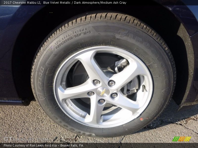 Blue Velvet Metallic / Dark Atmosphere/Medium Ash Gray 2017 Chevrolet Malibu LS