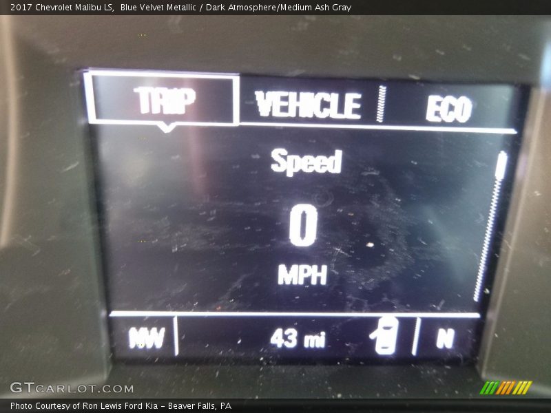 Blue Velvet Metallic / Dark Atmosphere/Medium Ash Gray 2017 Chevrolet Malibu LS