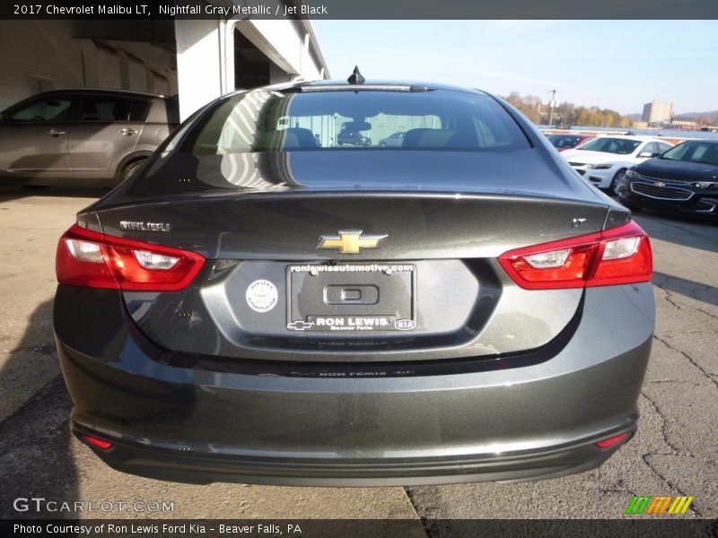 Nightfall Gray Metallic / Jet Black 2017 Chevrolet Malibu LT