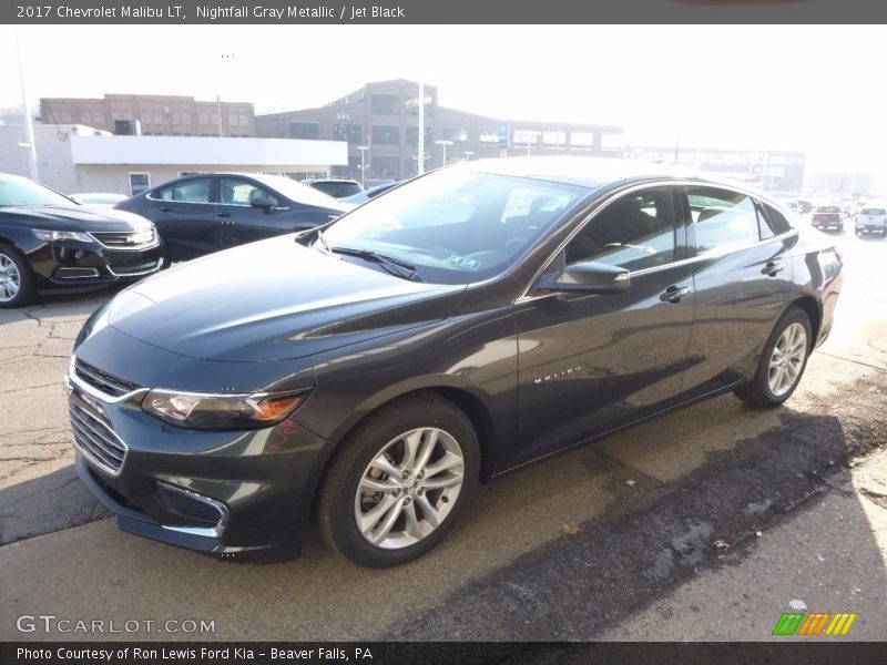 Nightfall Gray Metallic / Jet Black 2017 Chevrolet Malibu LT