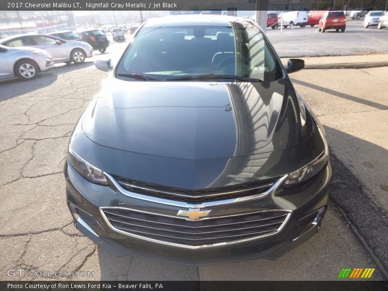 Nightfall Gray Metallic / Jet Black 2017 Chevrolet Malibu LT