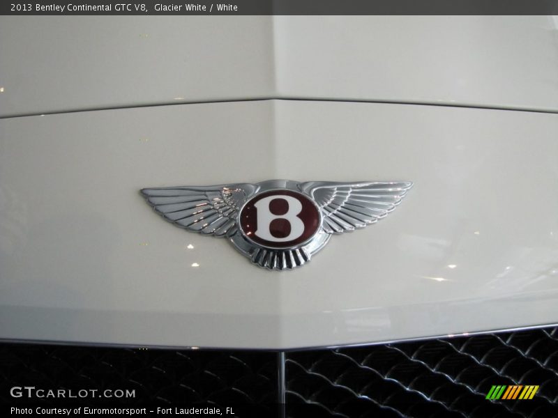 Glacier White / White 2013 Bentley Continental GTC V8