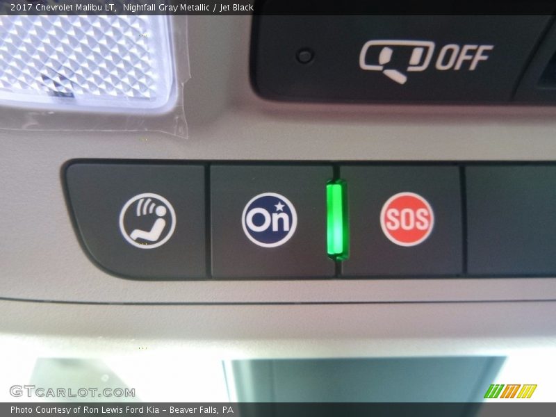 Nightfall Gray Metallic / Jet Black 2017 Chevrolet Malibu LT
