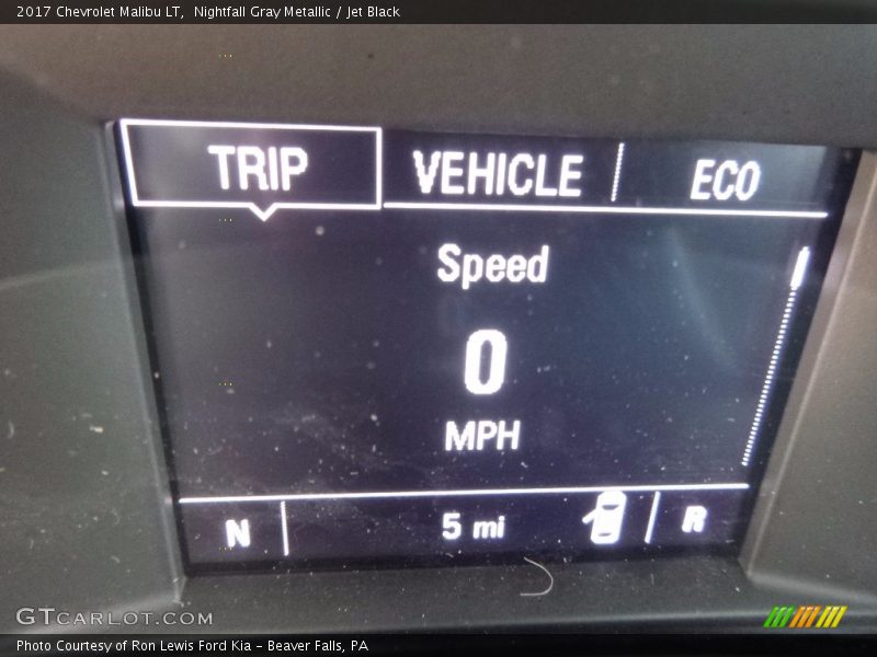 Nightfall Gray Metallic / Jet Black 2017 Chevrolet Malibu LT