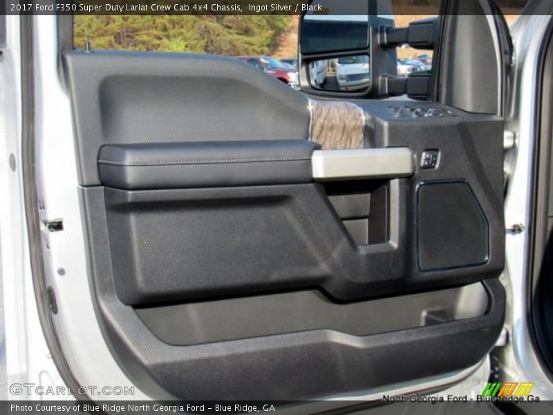 Ingot Silver / Black 2017 Ford F350 Super Duty Lariat Crew Cab 4x4 Chassis