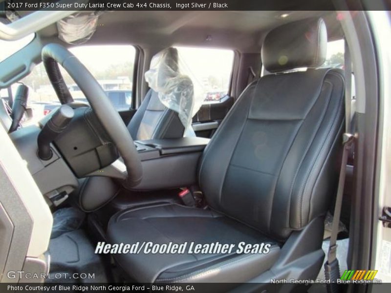 Ingot Silver / Black 2017 Ford F350 Super Duty Lariat Crew Cab 4x4 Chassis
