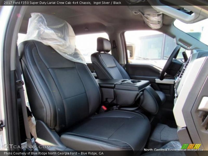Ingot Silver / Black 2017 Ford F350 Super Duty Lariat Crew Cab 4x4 Chassis