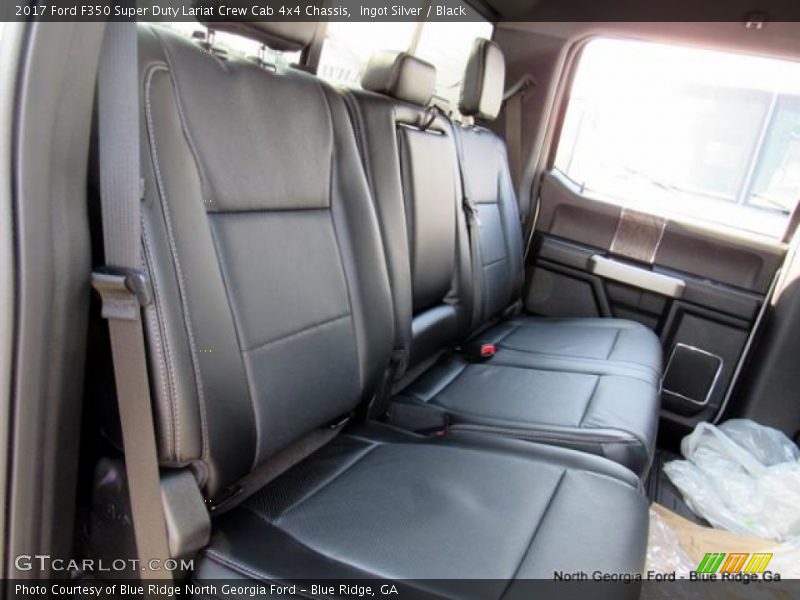 Ingot Silver / Black 2017 Ford F350 Super Duty Lariat Crew Cab 4x4 Chassis