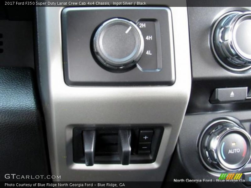 Ingot Silver / Black 2017 Ford F350 Super Duty Lariat Crew Cab 4x4 Chassis