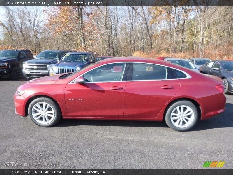 Cajun Red Tintcoat / Jet Black 2017 Chevrolet Malibu LT