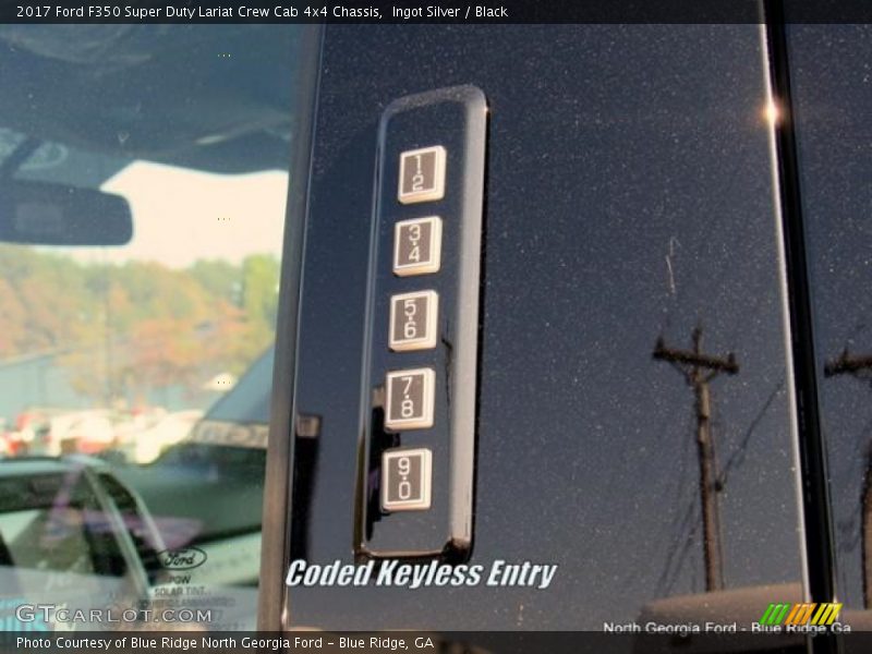 Ingot Silver / Black 2017 Ford F350 Super Duty Lariat Crew Cab 4x4 Chassis