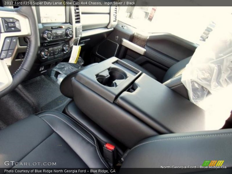 Ingot Silver / Black 2017 Ford F350 Super Duty Lariat Crew Cab 4x4 Chassis