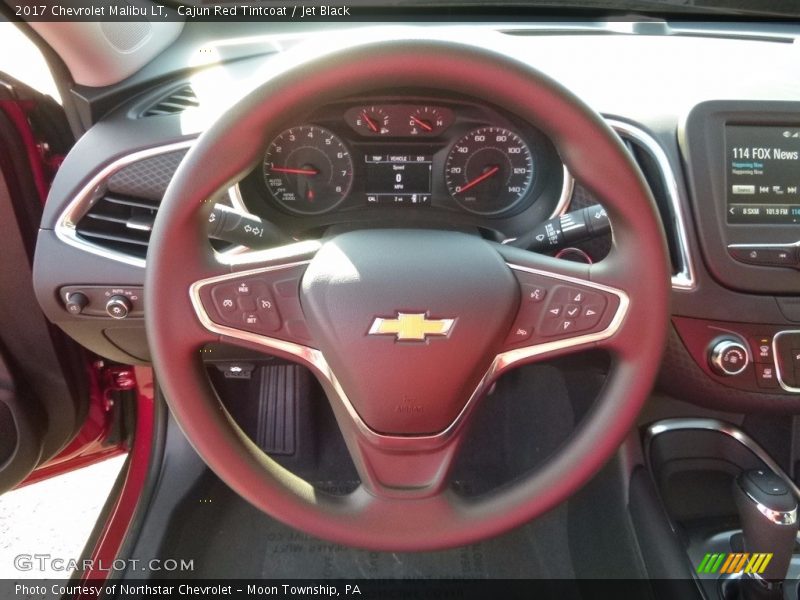 Cajun Red Tintcoat / Jet Black 2017 Chevrolet Malibu LT