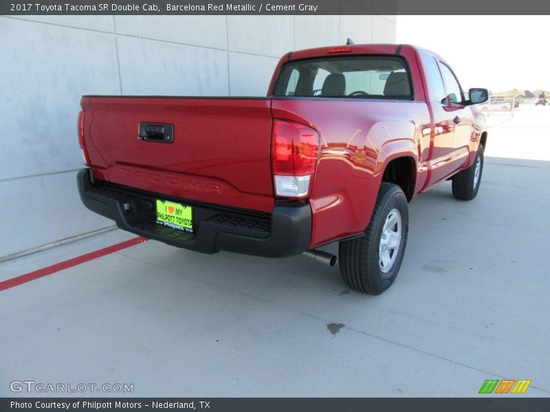 Barcelona Red Metallic / Cement Gray 2017 Toyota Tacoma SR Double Cab