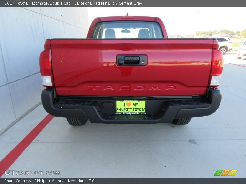 Barcelona Red Metallic / Cement Gray 2017 Toyota Tacoma SR Double Cab