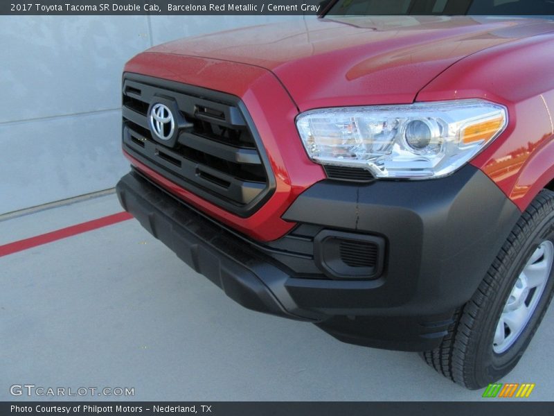 Barcelona Red Metallic / Cement Gray 2017 Toyota Tacoma SR Double Cab