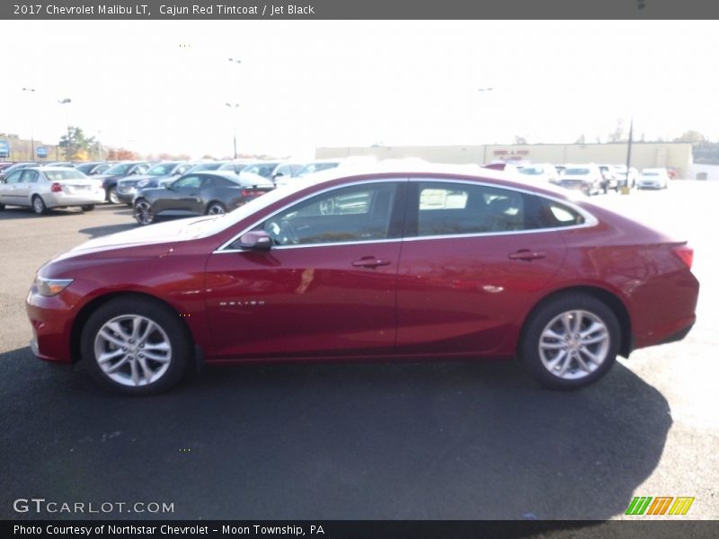 Cajun Red Tintcoat / Jet Black 2017 Chevrolet Malibu LT