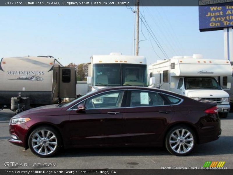 Burgundy Velvet / Medium Soft Ceramic 2017 Ford Fusion Titanium AWD