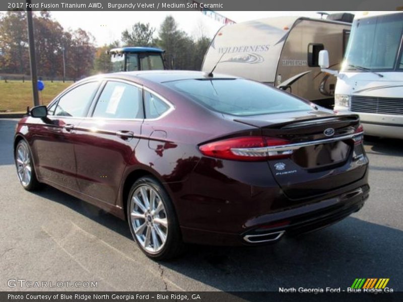 Burgundy Velvet / Medium Soft Ceramic 2017 Ford Fusion Titanium AWD