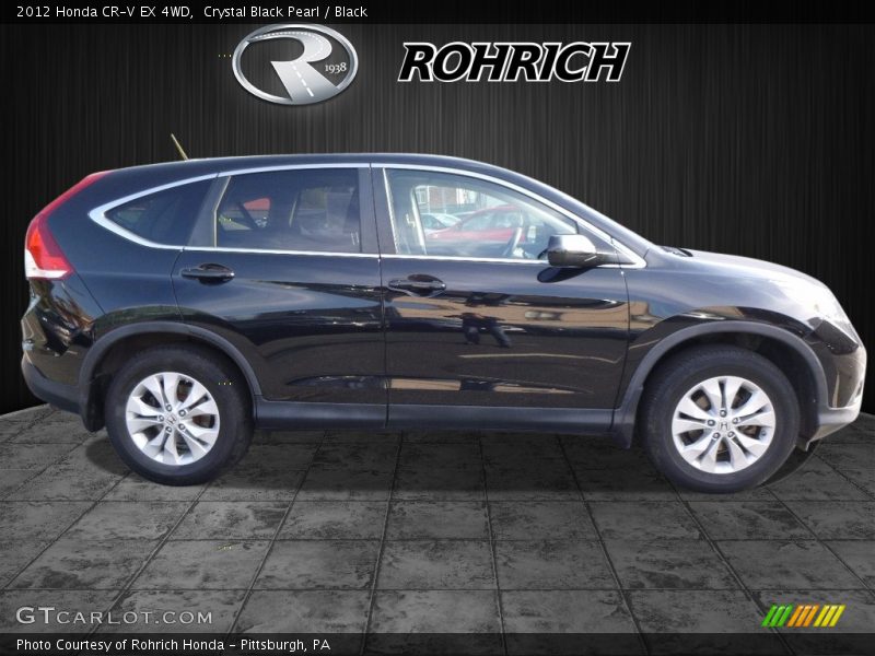 Crystal Black Pearl / Black 2012 Honda CR-V EX 4WD