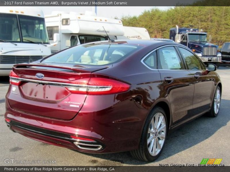 Burgundy Velvet / Medium Soft Ceramic 2017 Ford Fusion Titanium AWD
