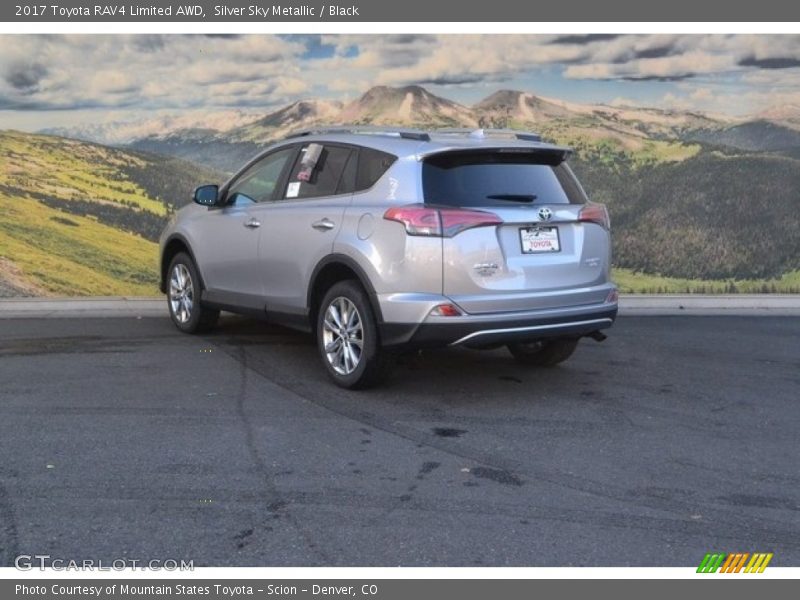 Silver Sky Metallic / Black 2017 Toyota RAV4 Limited AWD