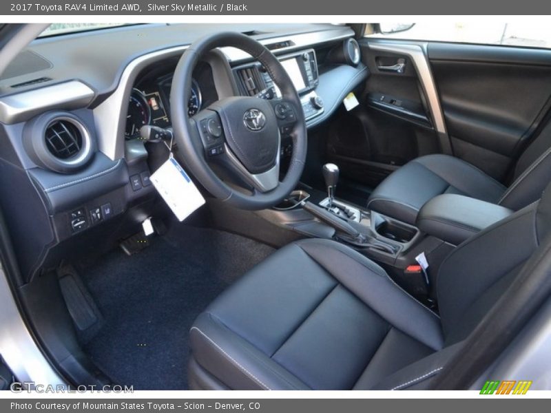 Silver Sky Metallic / Black 2017 Toyota RAV4 Limited AWD