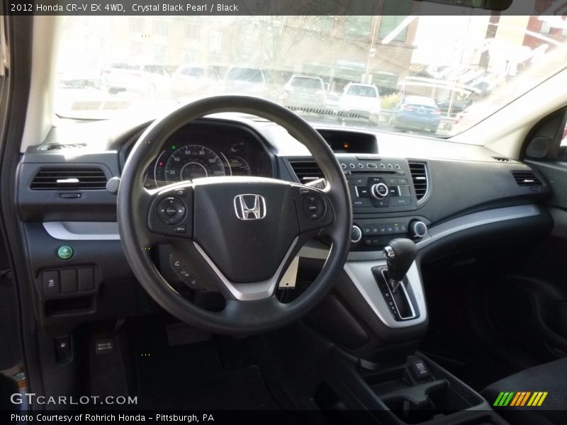 Crystal Black Pearl / Black 2012 Honda CR-V EX 4WD