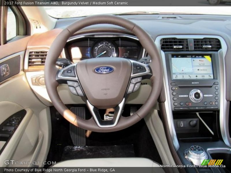 Burgundy Velvet / Medium Soft Ceramic 2017 Ford Fusion Titanium AWD