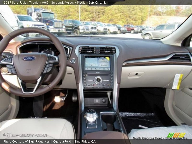 Burgundy Velvet / Medium Soft Ceramic 2017 Ford Fusion Titanium AWD