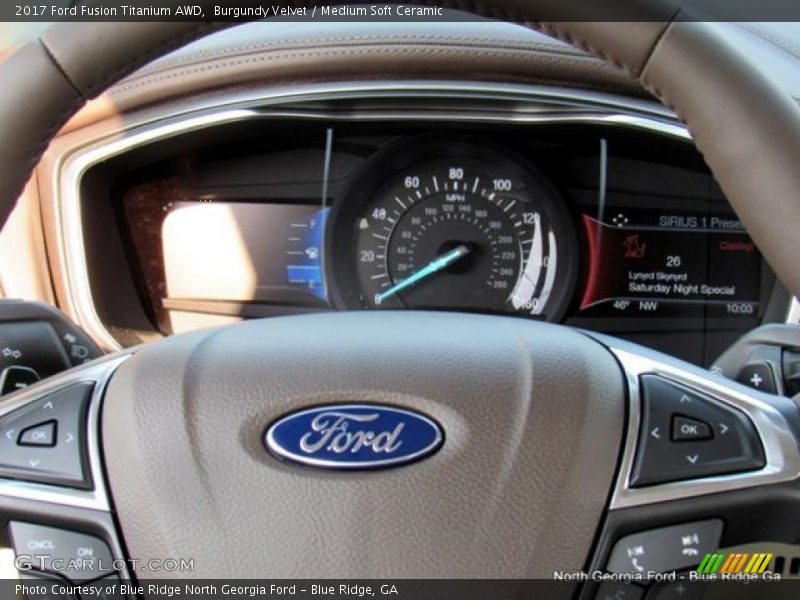 Burgundy Velvet / Medium Soft Ceramic 2017 Ford Fusion Titanium AWD
