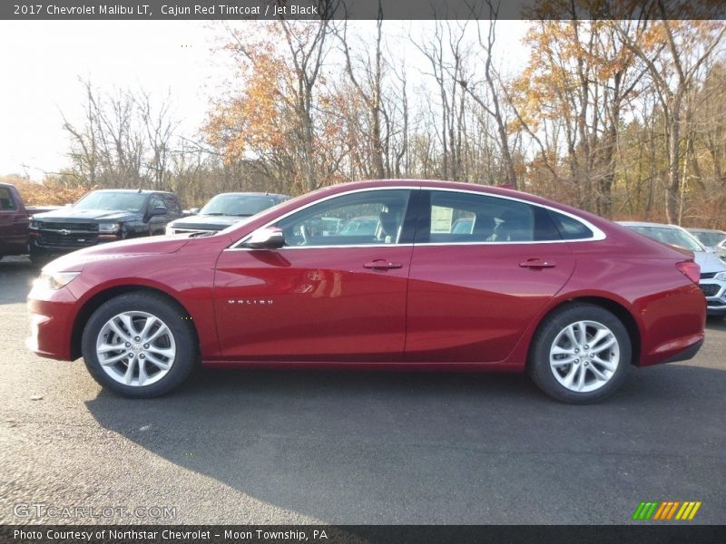 Cajun Red Tintcoat / Jet Black 2017 Chevrolet Malibu LT