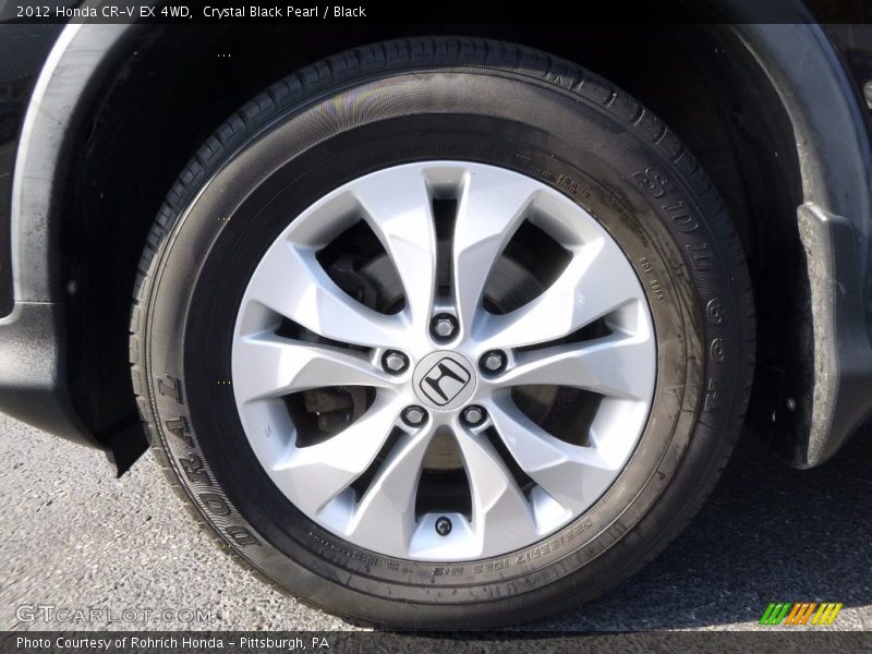 Crystal Black Pearl / Black 2012 Honda CR-V EX 4WD