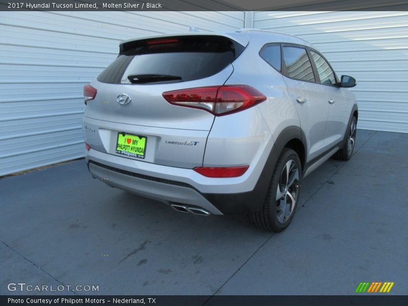 Molten Silver / Black 2017 Hyundai Tucson Limited